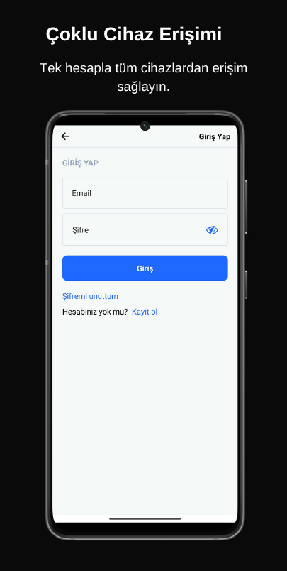 Flexsoft Cari Takip uygulamasında çoklu cihaz erişimi ve veri senkronizasyonu